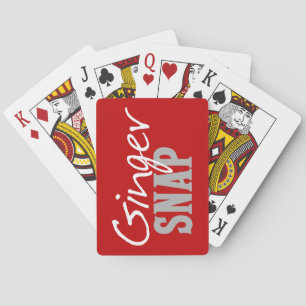 Redhead Humor -Ginger Snap Poker Cards