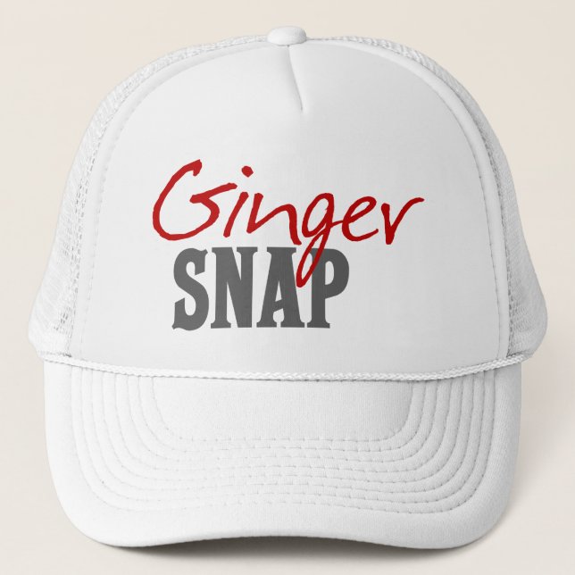 Redhead Humor -Ginger Snap Trucker Hat (Front)