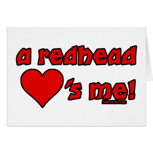 Redhead Loves Me Cards (Front Horizontal)