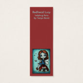 Redhead Lucy bookmark (pack of 20) (Back)