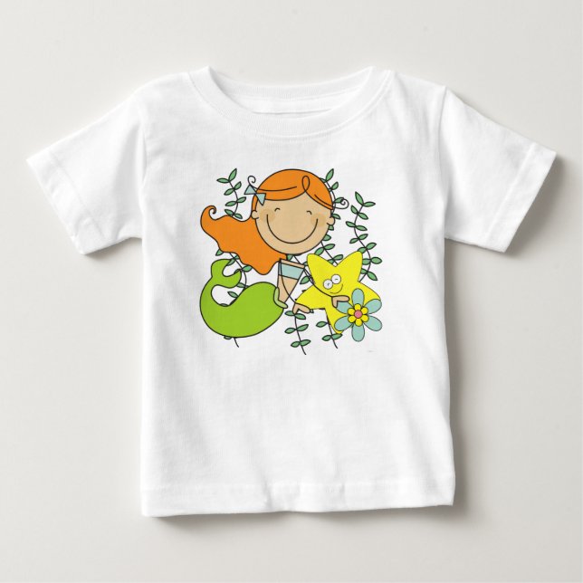 Redhead Mermaid Baby T-Shirt (Front)