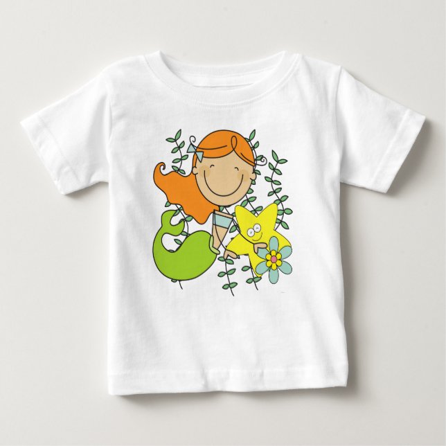 Redhead Mermaid Baby T-Shirt (Front)