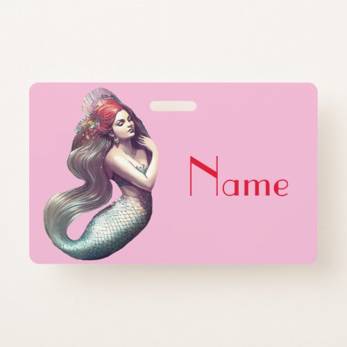 Redhead Mermaid Beauty Thunder_Cove Badge