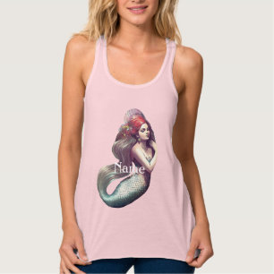 Redhead Mermaid Beauty Thunder_Cove Tank Top