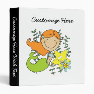 Redhead Mermaid Binder