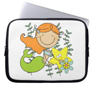 Redhead Mermaid Laptop Sleeve