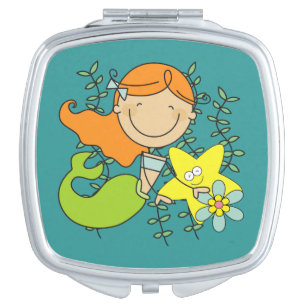 Redhead Mermaid Makeup Mirror