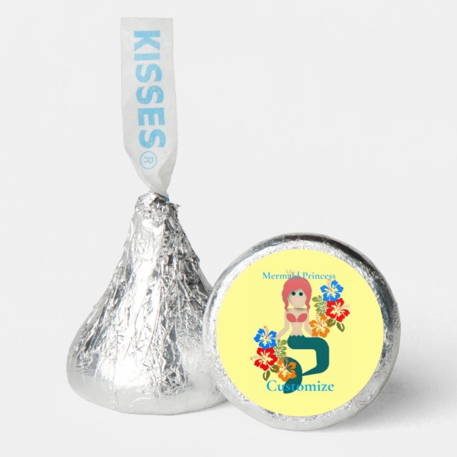 Redhead Mermaid Princess Thunder_Cove Hershey®'s Kisses® (Front)
