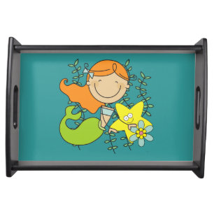 Redhead Mermaid Serving Tray