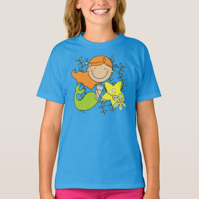 Redhead Mermaid T-Shirt (Front)