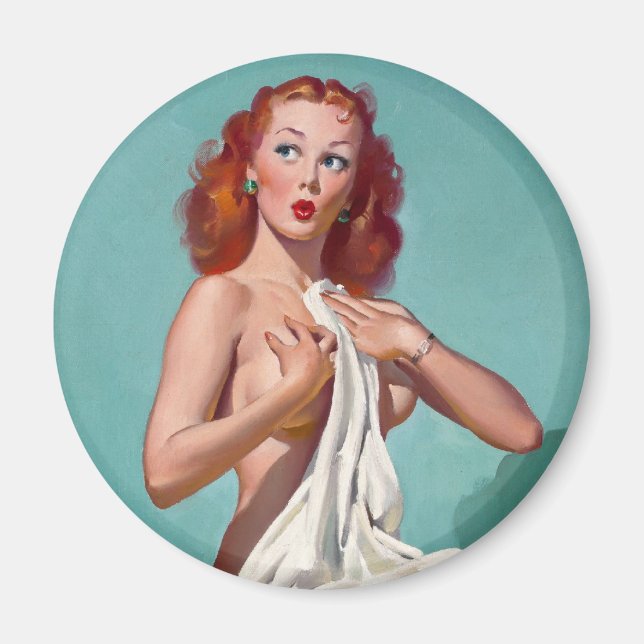 Redhead Patient Pin Up Magnet (Front)