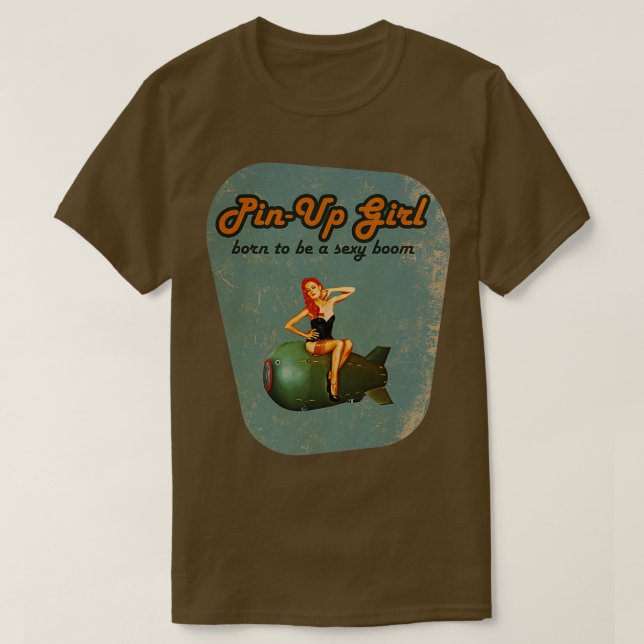 Redhead Pin Up 1 T-Shirt (Design Front)