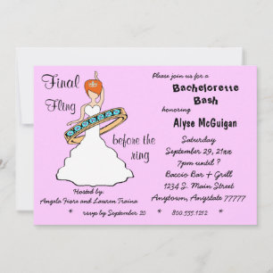 Redhead Pink Final Fling Before The Ring Invites