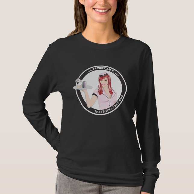 Redhead PopChiX Girl T-Shirt (Front)