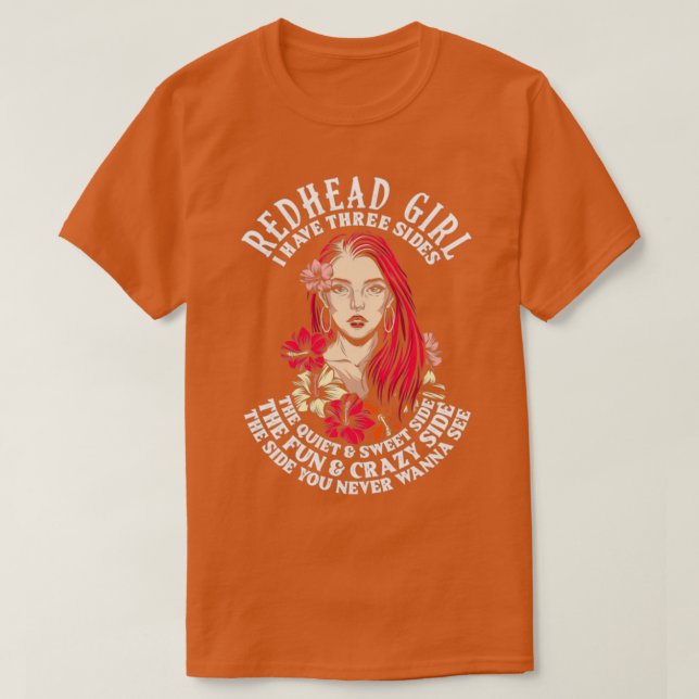 Redhead Red Hair Woman Gift Idea by sandmore T-Shirt (Design Front)