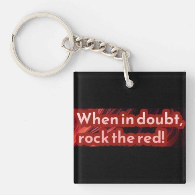 Redhead Sticker 4 Keychain (Front)