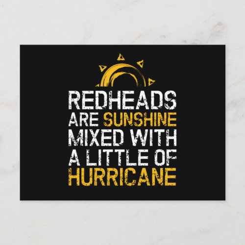 Redhead Sunshine Mc1r Red Hair Postcard