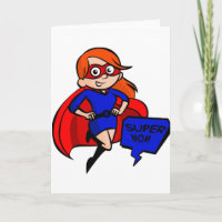 redhead super mom card