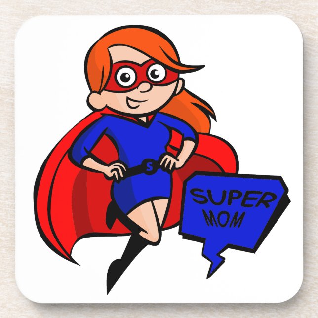 redhead super mom coaster (Front)