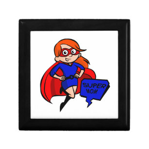 redhead super mom gift box