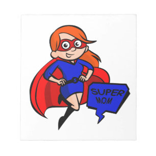 redhead super mom notepad