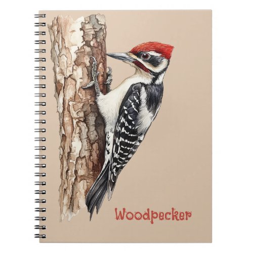 Redhead Woodpecker Bird Notebook