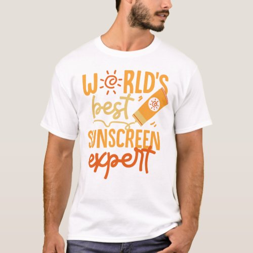 Redhead Worlds Best Sunscreen Expert T_Shirt