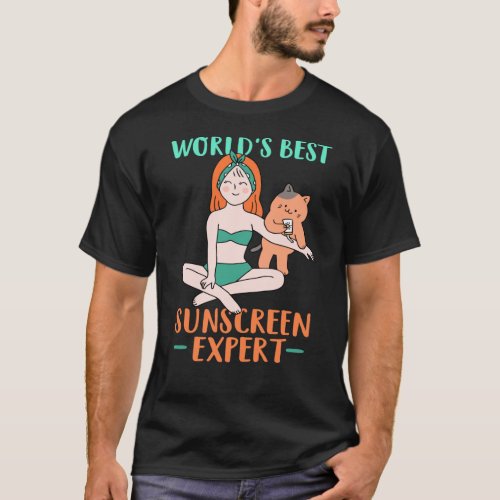 Redhead Worlds Best Sunscreen Expert T_Shirt