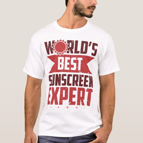 Redhead Worlds Best Sunscreen Expert T_Shirt