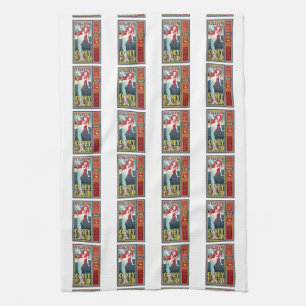 redheaded coney island mermaids towel