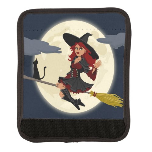 REDHEADED HALLOWEEN WITCH LUGGAGE HANDLE WRAP