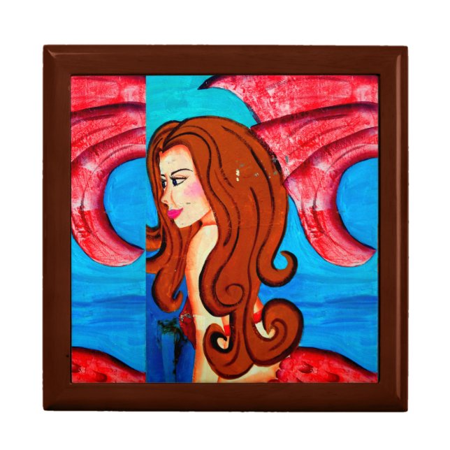redheaded mermaid giftbox gift box (Front)