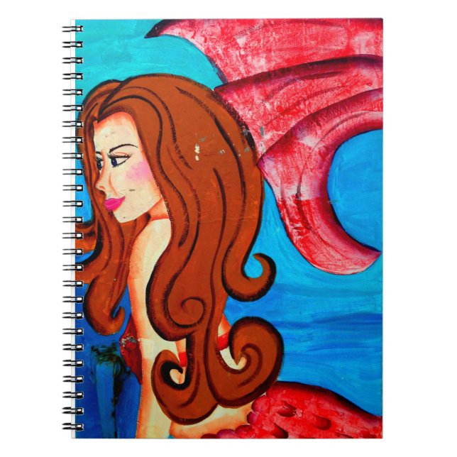redheaded mermaid notebook (Front)
