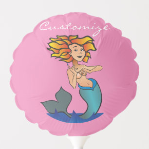 Redheaded Mermaid Thunder_Cove Balloon