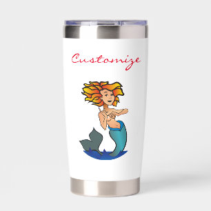 Redheaded Mermaid Thunder_Cove Insulated Tumbler