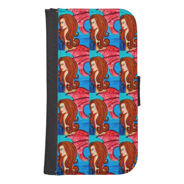 redheaded mermaids wallet case (Front)