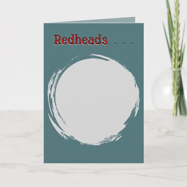 "REDHEADS" BIRTHDAY CARD (Front)