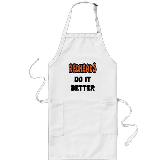Redheads Do It Better Long Apron (Front)