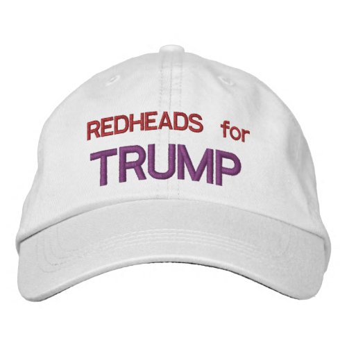 REDHEADS for TRUMP Embroidered Baseball Hat