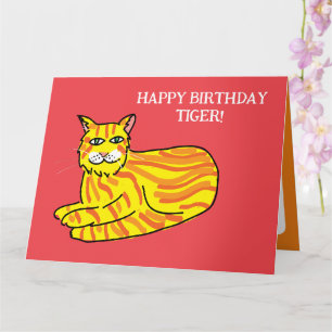 Redheads ginger cats tabby red hair birthday card