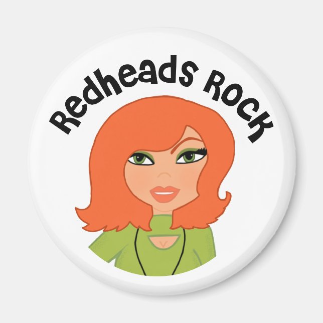 Redheads Rock Magnet (Front)