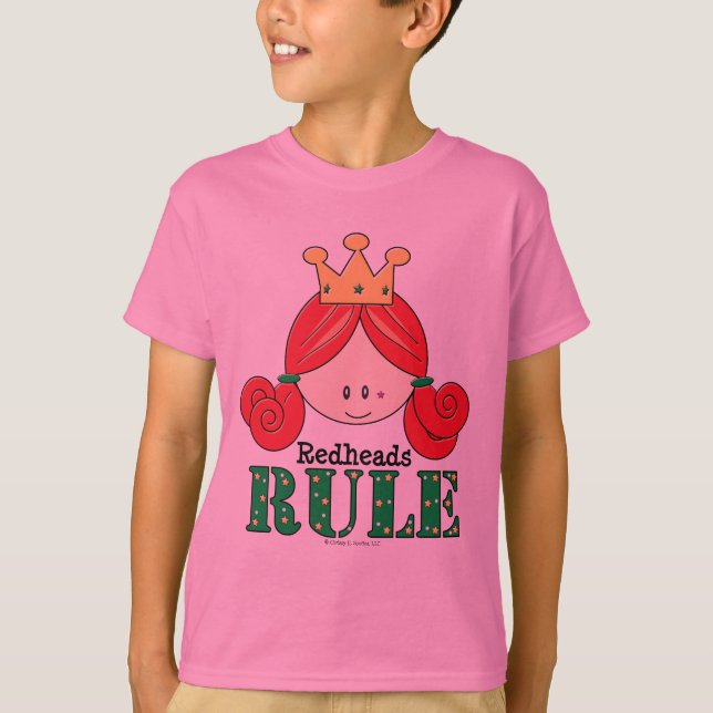 Redheads Rule Redhead T shirt (Front)
