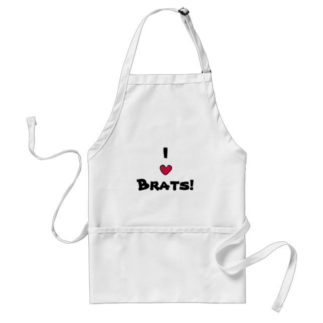 redheart.jp, I , Brats! Adult Apron (Front)