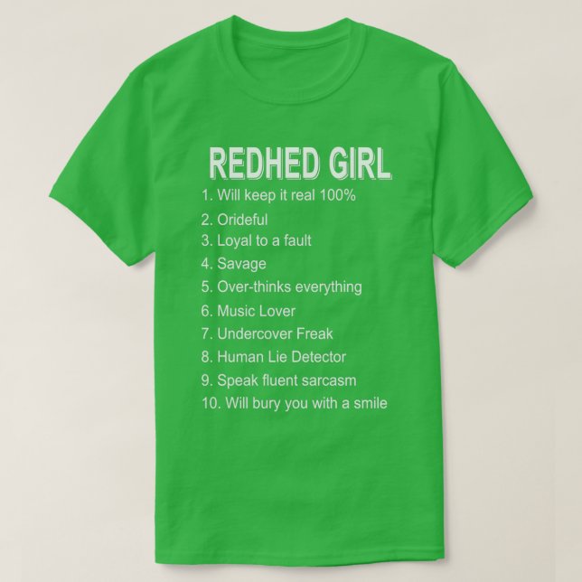 redhed girlfriend redhead T-Shirt (Design Front)