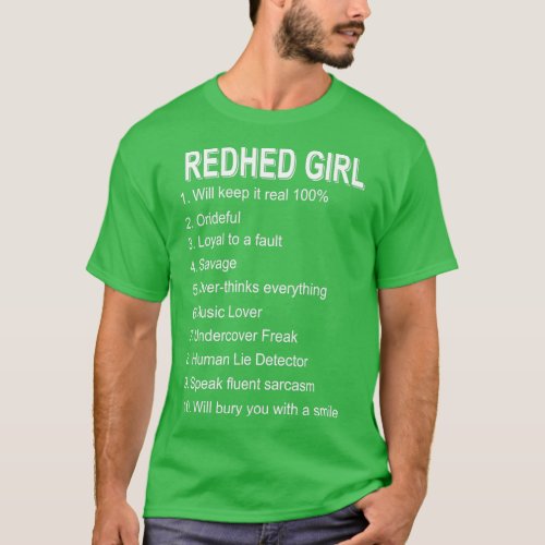 redhed girlfriend redhead T_Shirt