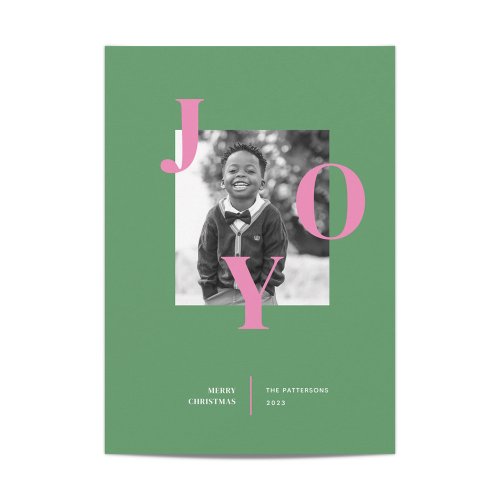 Rediating Joy Holiday Photo Card