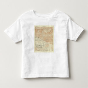 Redlands quadrangle showing San Andreas Rift Toddler T-shirt