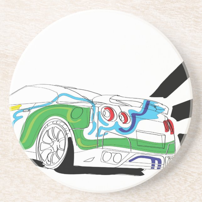 Redlights Sandstone Coaster (Front)