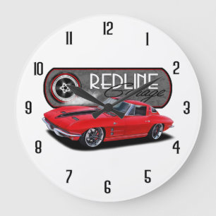 Redline Vette Large Clock