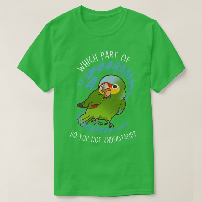 Redlored Amazon Parrot Aaaa T-Shirt (Design Front)